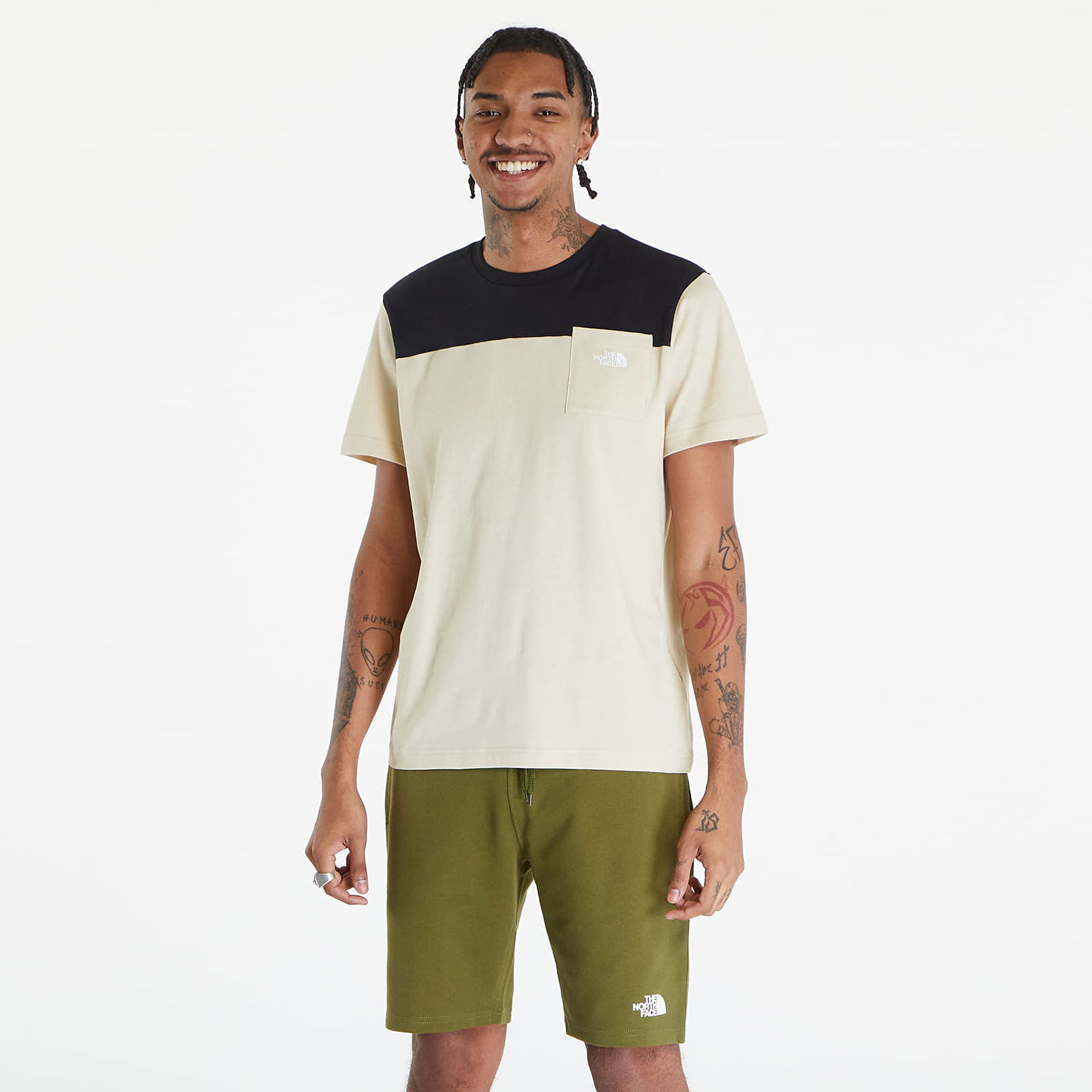 Tričko The North Face T-Shirt Icons S/S Tee Gravel Béžová | NF0A87DP3X41, 0