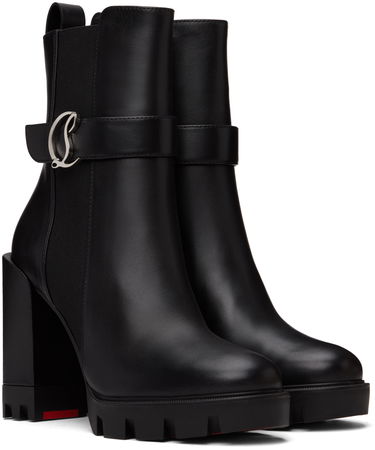 Oblečenie Christian Louboutin Louboutin CL Lug Chelsea Boots Čierna | 3230656, 3