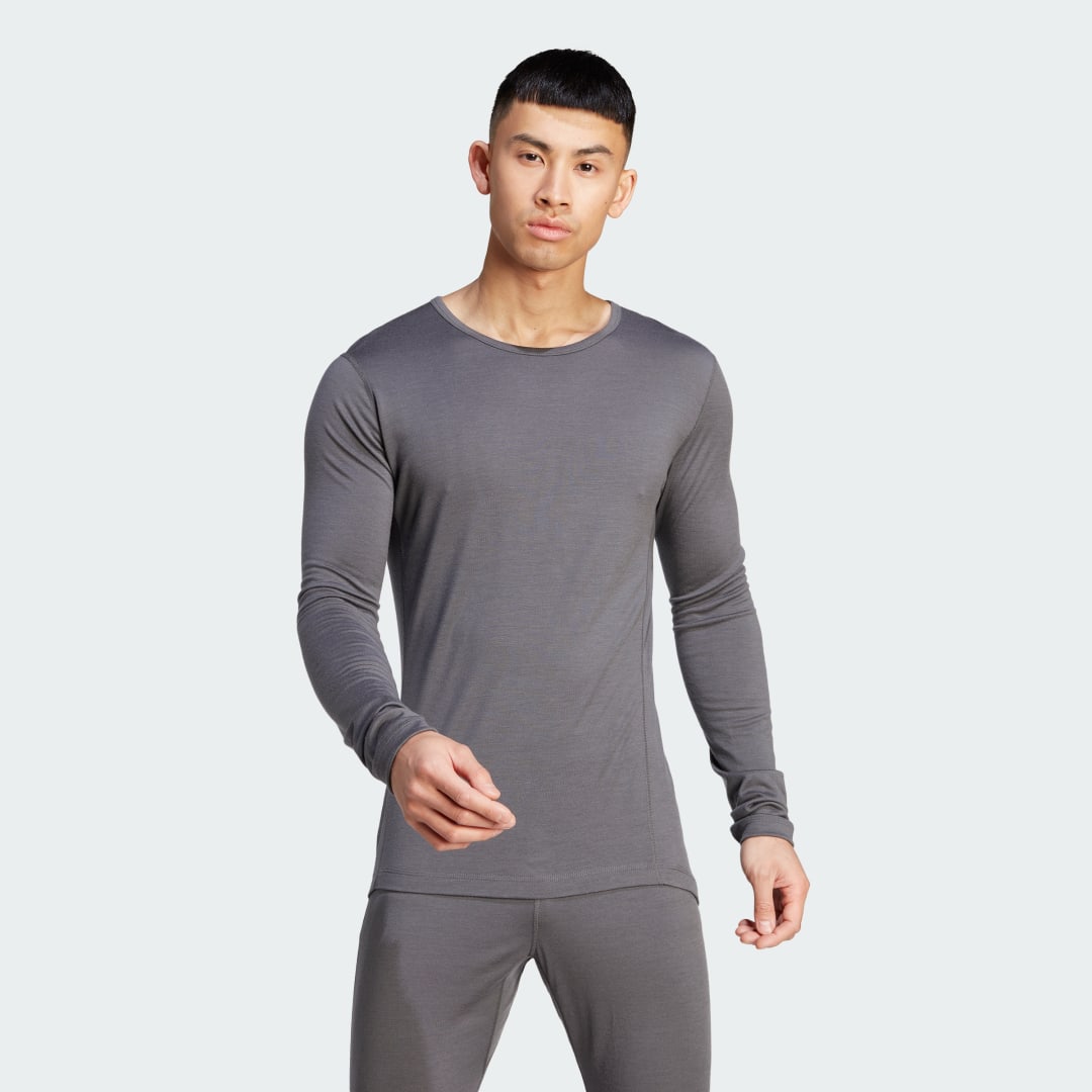 Tričko adidas Originals Xperior Merino 200 Baselayer Top Šedá | HZ8564, 1
