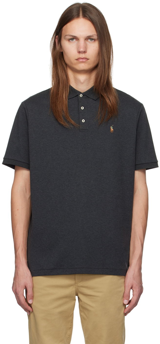 Gray Classic Fit Polo