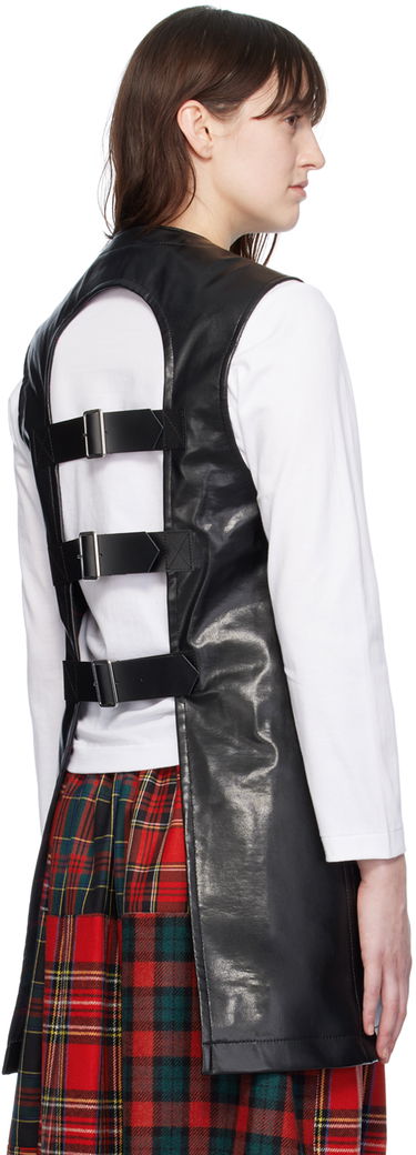 Vesta Comme des Garçons Comme Des Garçons Belted Faux-Leather Vest Čierna | TL-V009-051, 2
