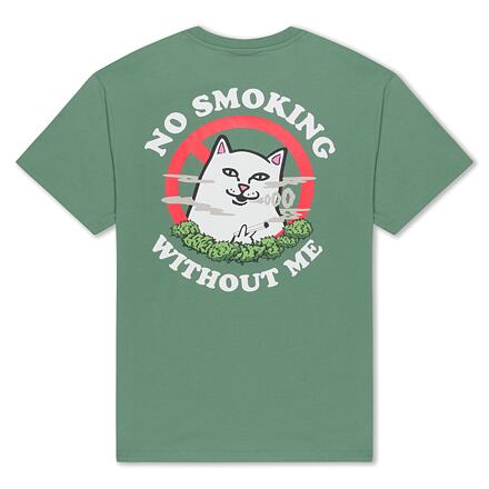 Tričko RIPNDIP Rip N Dip No Smoking T-Shirt Zelené | RNDSPR25159, 1