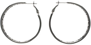 Náušnice VETEMENTS Small Logo Hoop Earrings Šedá | UE64EA180S, 0