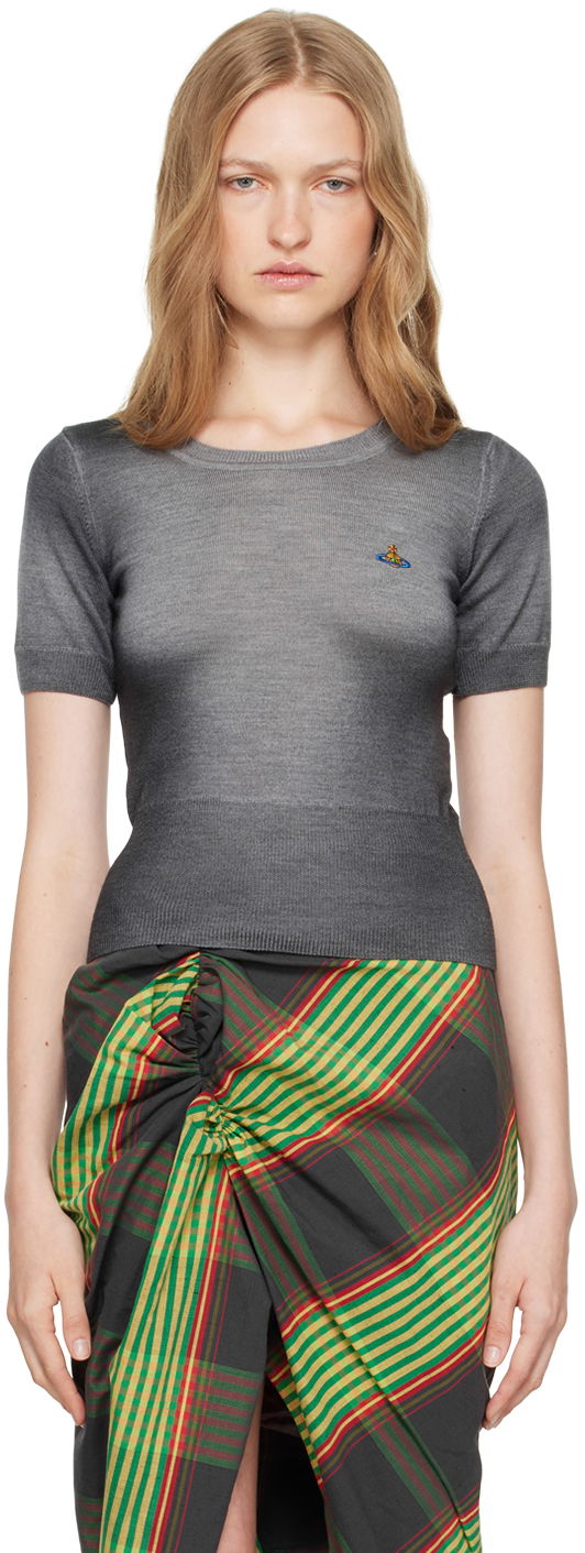 Sveter Vivienne Westwood Vivienne Westwood Eli Knit Sweater Šedá | 1803005I-Y002V-, 0