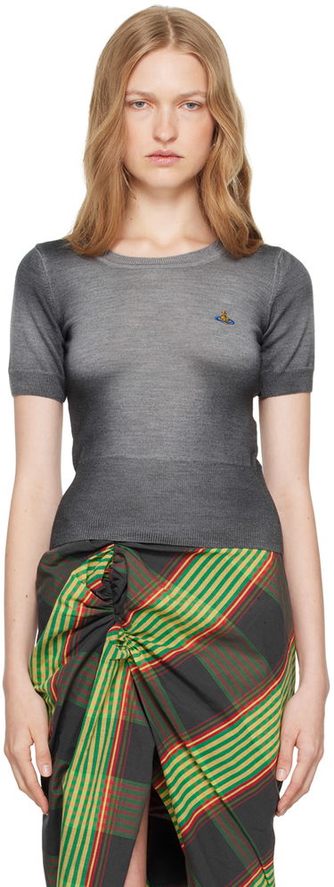 Sveter Vivienne Westwood Vivienne Westwood Eli Knit Sweater Šedá | 1803005I-Y002V-, 0