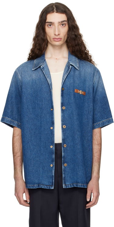 Košeľa Versace Versace Medusa Biggie Denim Shirt Modrá | 1020702_1A15015, 0
