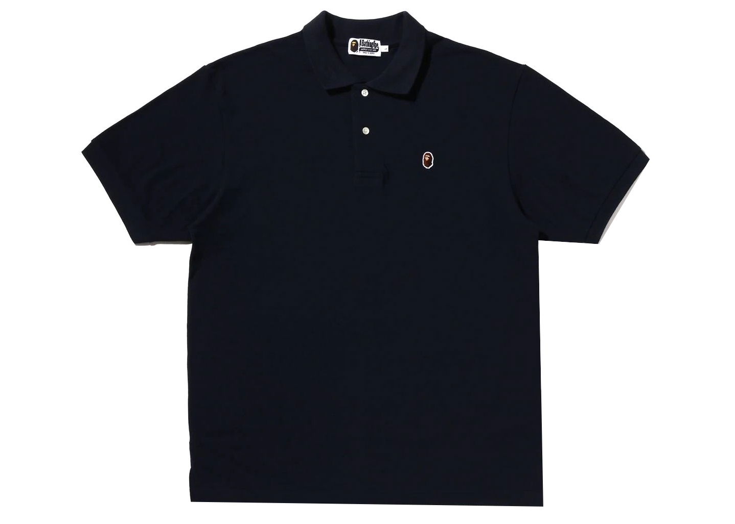 Polo tričko BAPE Ape Head One Point Relaxed Fit Polo Tee Navy | 1J30-112-005, 0