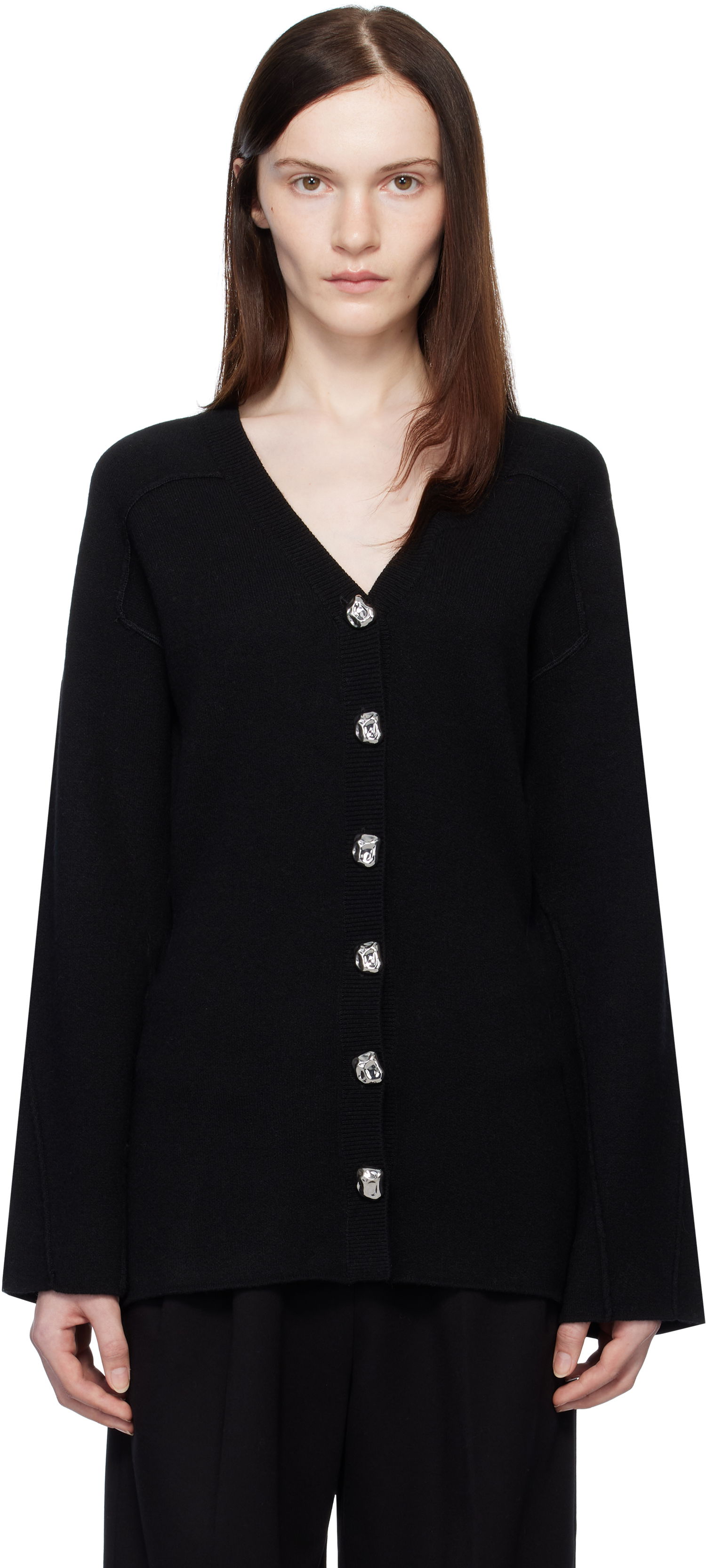 Sveter rag & bone rag & bone Bridget V-Neck Cardigan Čierna | WAS24H012MM12, 0
