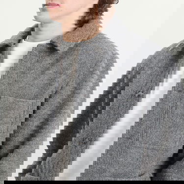 Bunda A.P.C. A.P.C. Emile Felted Wool Chore Jacket Šedá | WVBEH-H32029-PLA, 5