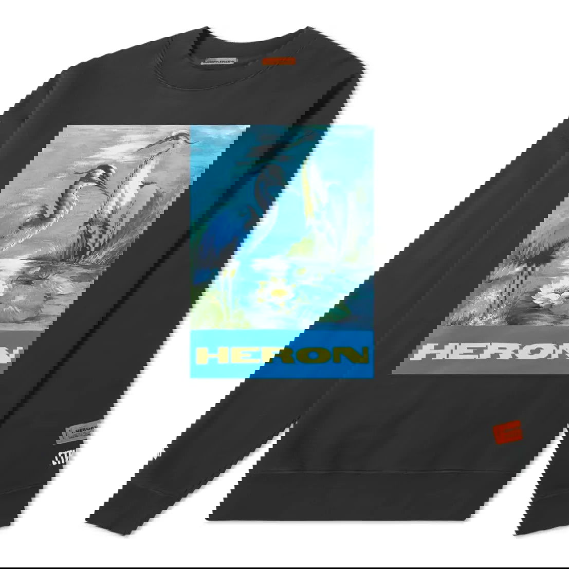 Sveter HERON PRESTON Heron Preston Crew Sweatshirt Čierna | HMBA003F198080010488, 0