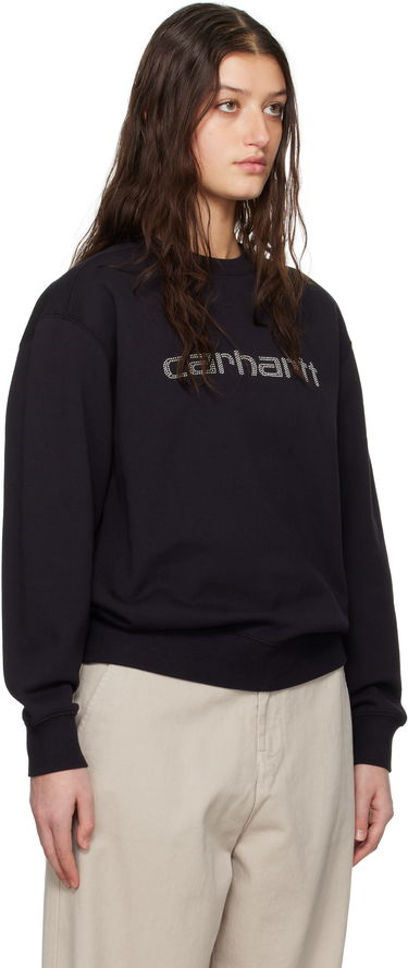 Mikina Carhartt WIP Work In Progress Rivet Script Sweatshirt Čierna | I034420 0M4XX, 1
