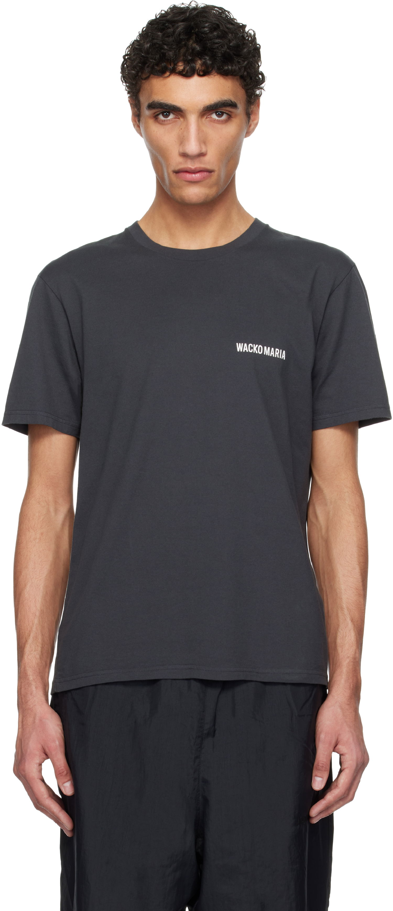 Tričko WACKO MARIA WACKO MARIA Standard Crew Neck T-Shirt Šedá | 25SSE-WMT-ST02, 0