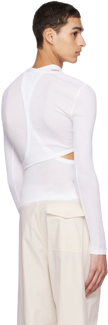 Tričko Dion Lee Modular Cutout Long Sleeve T-Shirt Biela | C3102R23, 2