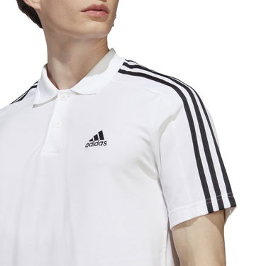 Polo tričko adidas Performance 3-Stripes Polo Shirt Biela | IC9312, 4