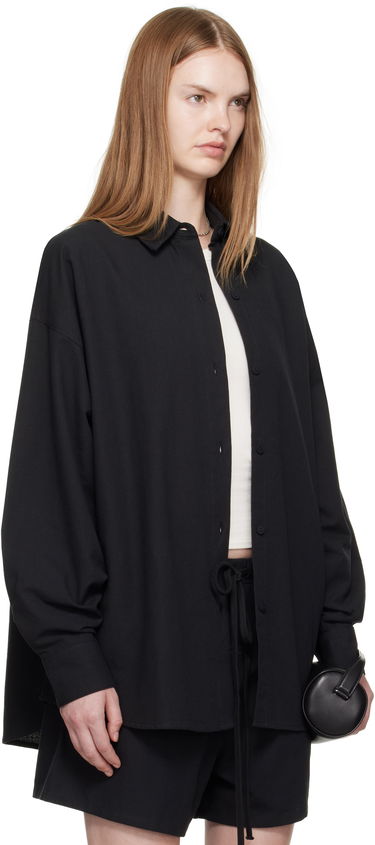 Košeľa Fear of God Fear of God ESSENTIALS Relaxed Shirt Čierna | 186SP255520FW, 1