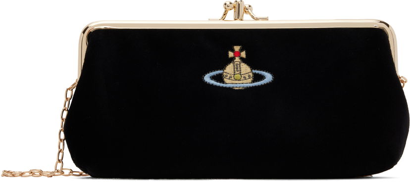 Taška cez rameno Vivienne Westwood Frame Purse Chain Bag Čierna | 5A010004W-W00ZL-