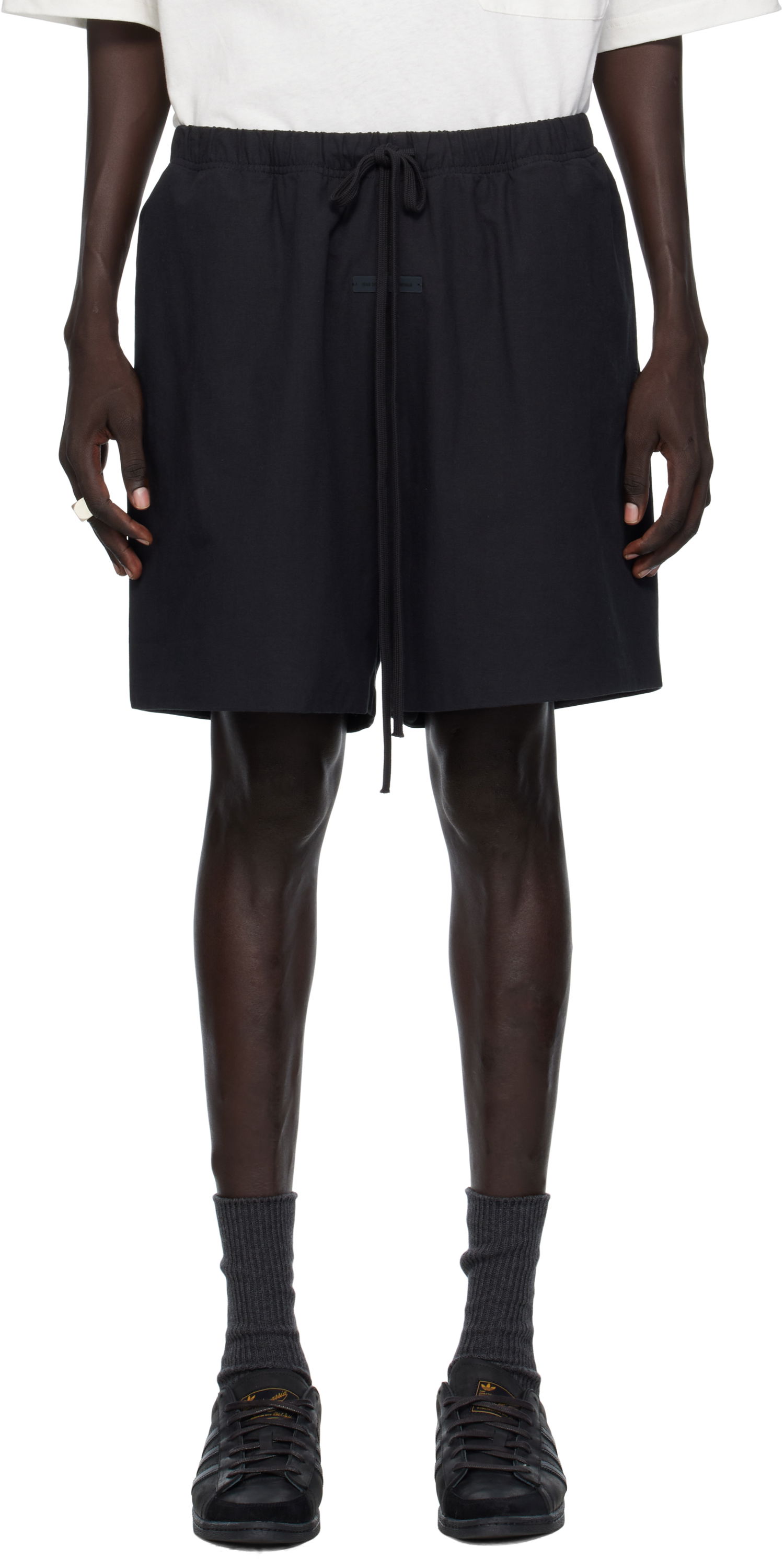 Šortky Fear of God Fear of God ESSENTIALS Oxford Soccer Shorts Čierna | 160SP254600F, 0