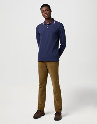 Polo tričko Wrangler Wrangler Long Sleeve Polo Shirt Navy | 112371506:XXL, 1