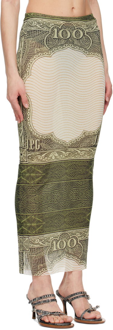 Sukňa Jean Paul Gaultier Jean Paul Gaultier 'The Cartouche' Print Maxi Skirt Zelené | 24/25-F-JU142-T515-400300156, 1