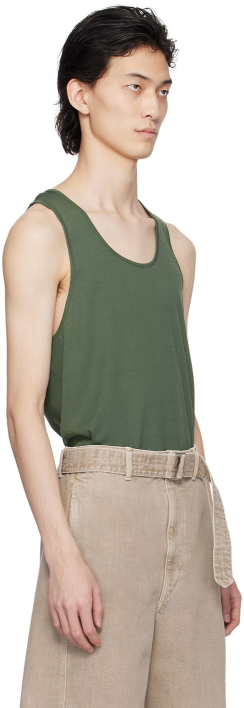 Tielko LEMAIRE Scoop Neck Tank Top Zelené | TO1180 LJ1016, 1