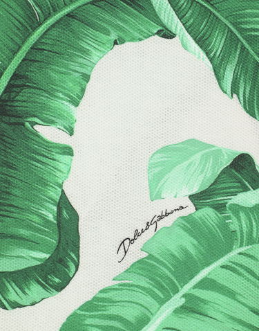 Košeľa Dolce & Gabbana Oversize Polo-shirt With Banana Tree Print Zelené | G8RG4THS7M4H2005, 3