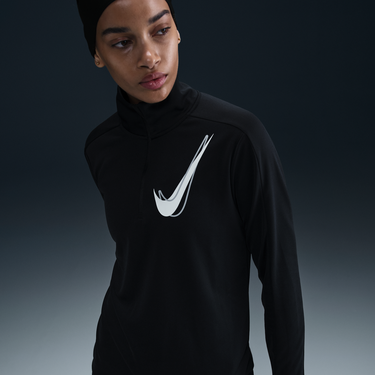 Sveter Nike Swoosh Dri-FIT Midlayer 1/2 Zip Čierna | HJ2225-010, 0
