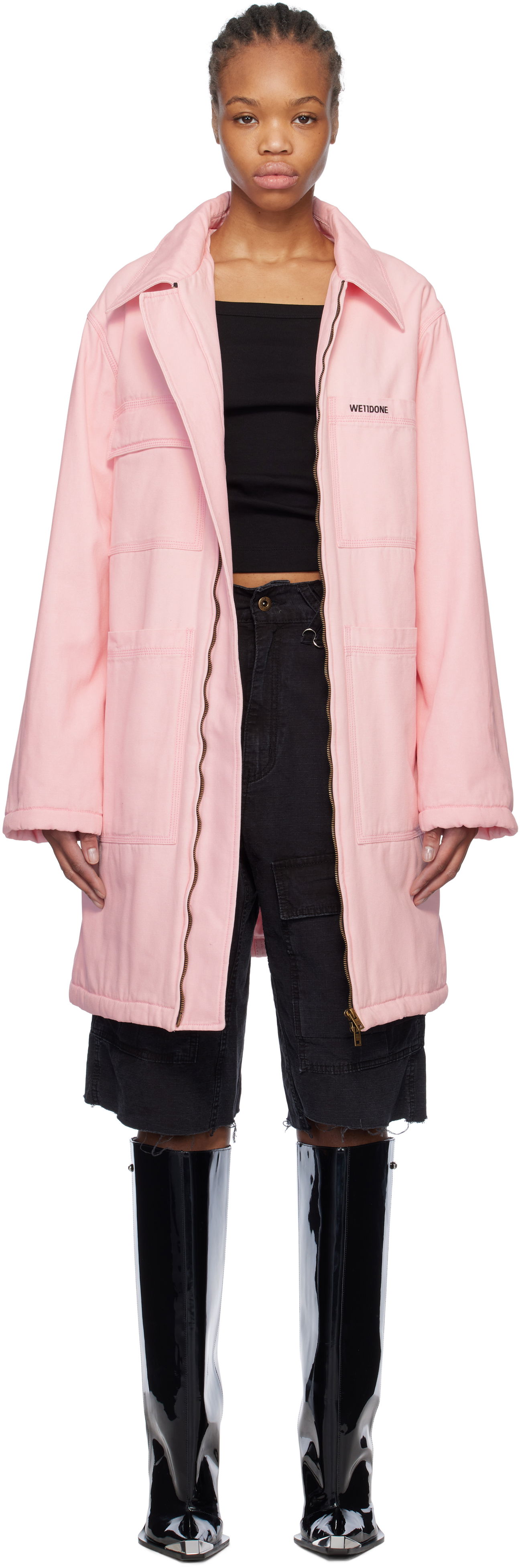 Parka We11done We11done Oversized Work Coat Ružová | WD-CT0-25-061-W-PK, 0