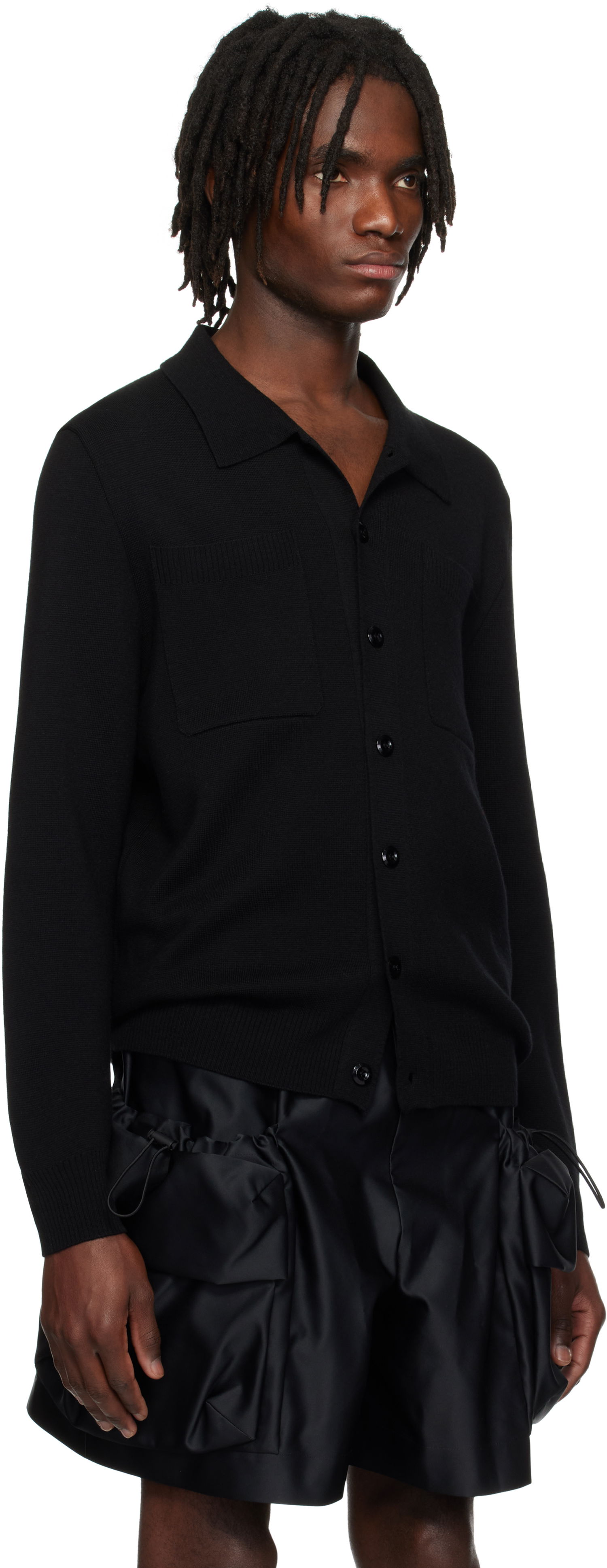 Sveter Simone Rocha Simone Rocha Knit Workwear Cardigan Čierna | VMK11B 0646, 1