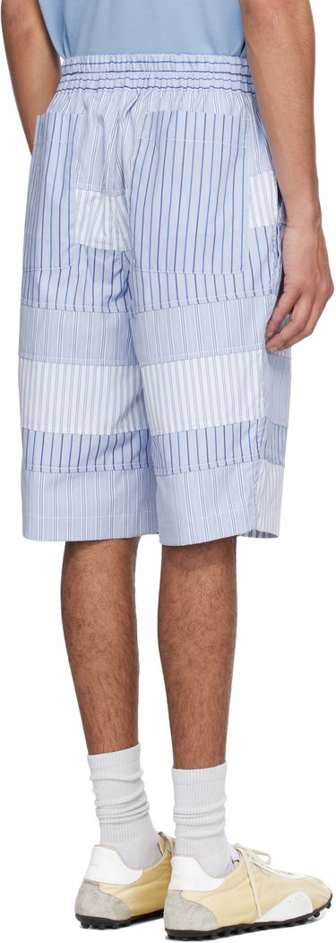Šortky Comme des Garçons Comme des Garçons Shirt Yarn Dyed Stripe Poplin Shorts Modrá | FO-P004-051, 2