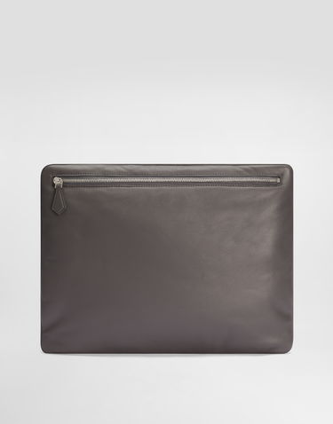 Batohy a tašky Dolce & Gabbana Dolce & Gabbana Nappa Leather Pouch Šedá | BM3049AF98480730, 0