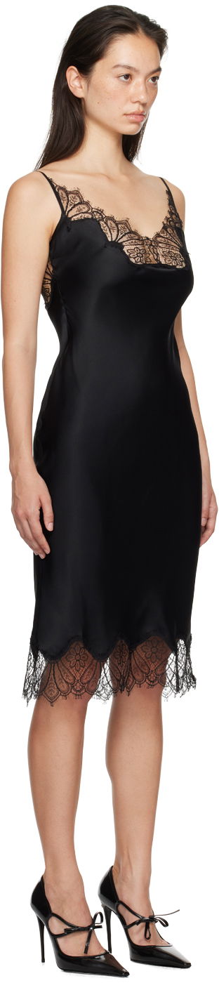 Šaty Coperni Coperni Lace Slip Midi Dress Čierna | COPR99F3008, 1