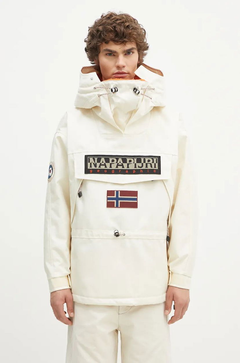 Parka Napapijri Skidoo 1990 Oversize Parka Béžová | NP0A4IK5N1L1