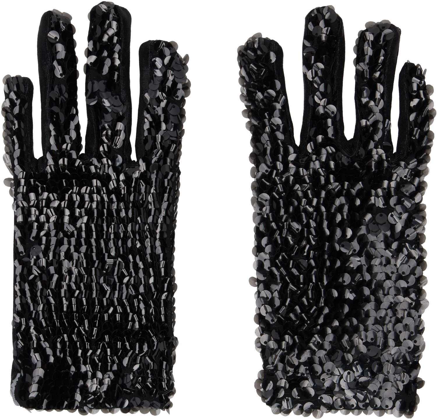 Rukavice Anna Sui Sequin Short Gloves Čierna | 824K91, 0