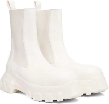 Tenisky a topánky Rick Owens Rick Owens Concordians Beatle Bozo Tractor Chelsea Boots Biela | RU02E1881 LBH, 3