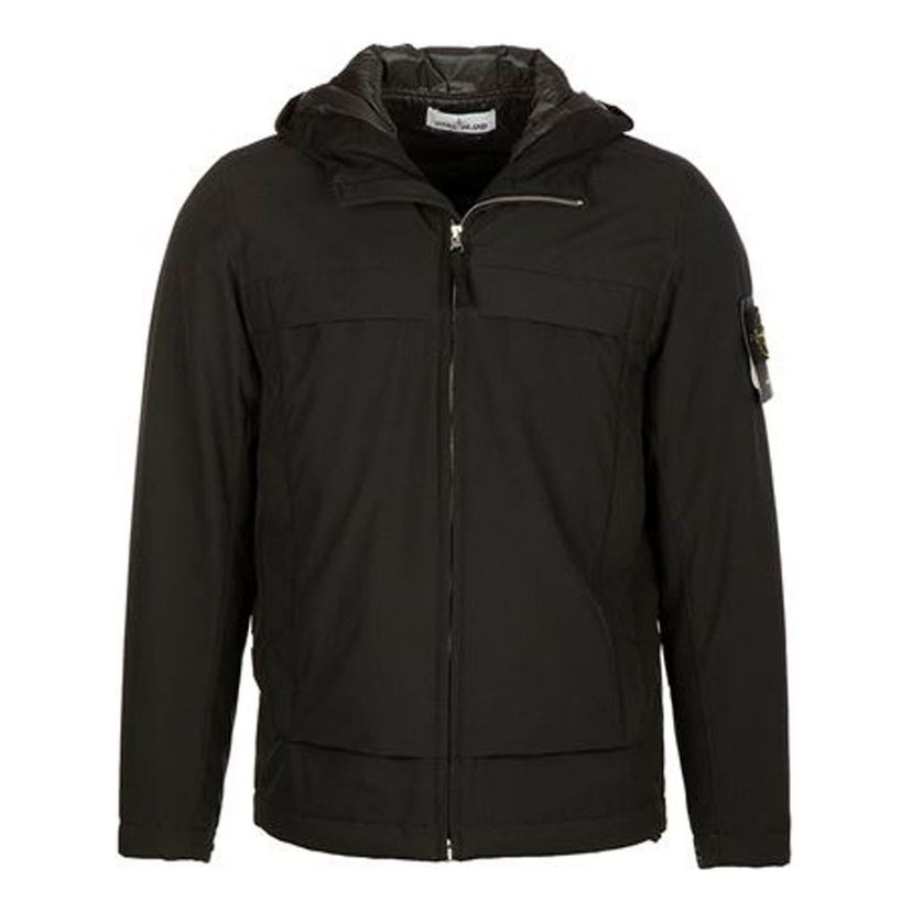 Vetrovka Stone Island Stone Island Panelled Hoody Jacket Čierna | 751541427-V0029