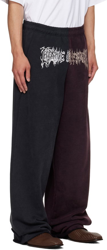 Tepláky VETEMENTS Vetements Cradle of Filth Cut-Up Baggy Sweatpants Vínová | UCF76SP900BR, 1