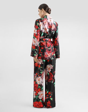 Pyžamo Dolce & Gabbana Dolce & Gabbana Rose Print Twill Pajama Shirt Rôznofarebný | F5I89TIS1ZDHN5PD, 2