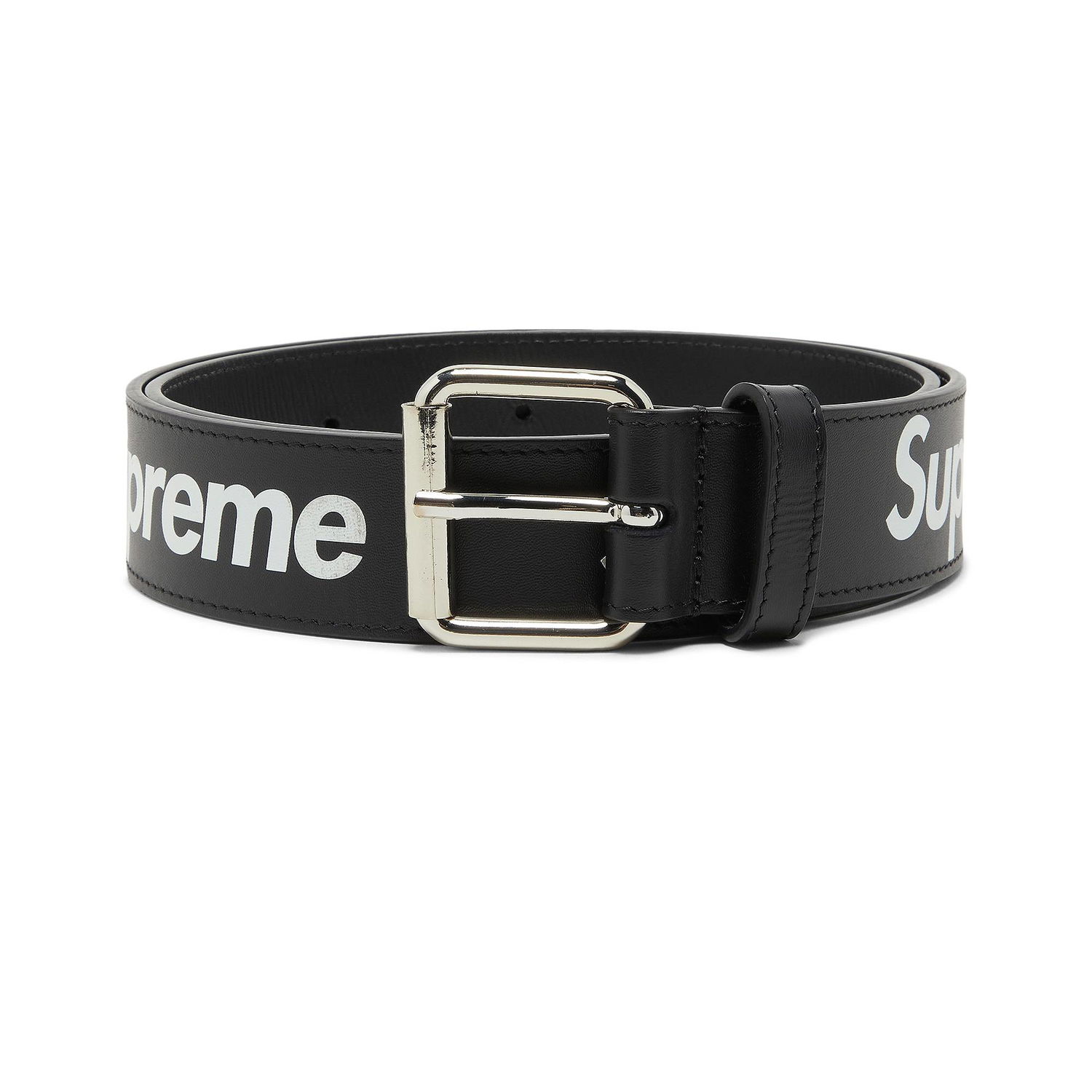 Opasok Supreme Repeat Leather Belt Čierna | SS22A47 BLACK, 1