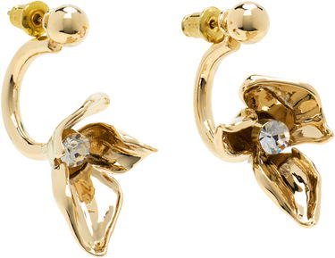 Náušnice Erdem Erdem Small Flower Half-Hoop Earrings Žltá | PF25_JE19_00038003, 1