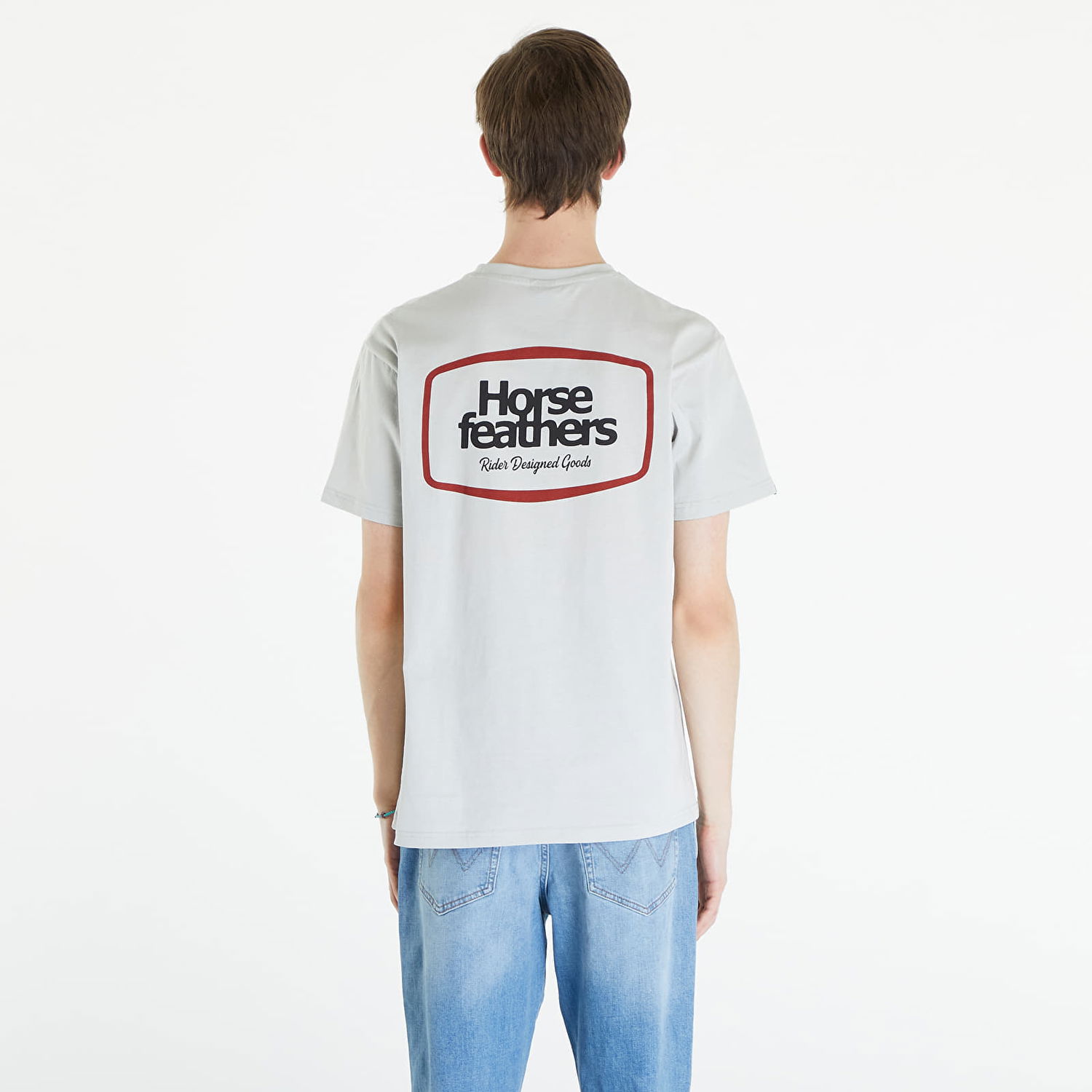 Tričko Horsefeathers Bronco T-Shirt Cement Šedá | SM1338B, 1
