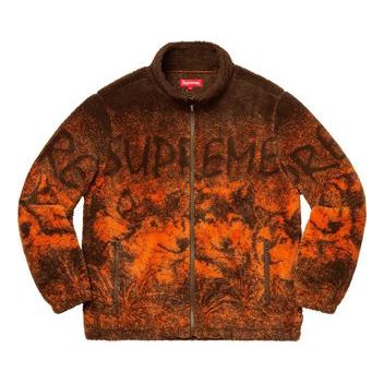 Sveter Supreme Wolf Fleece Jacket Hnedá | SUP-SS19-449
