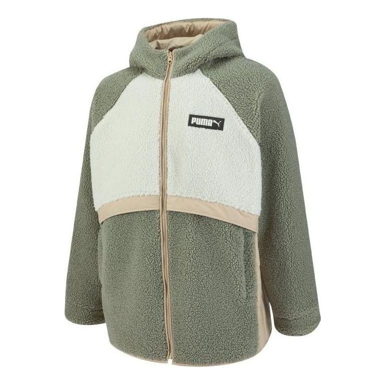 Mikina Puma Sherpa Zip Jacket Zelené | 539715-03