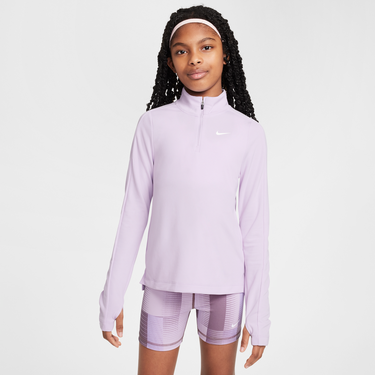 Mikina Nike Dri-FIT Long Sleeve 1/4 Zip Top Fialová | FD2853-537, 0