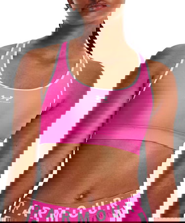 Podprsenka Under Armour HeatGear Mid Padless Bra Ružová | 1373865-652, 0