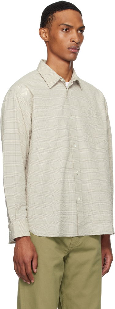 Košeľa NORSE PROJECTS Norse Projects Mo Oversized Check Shirt Béžová | N40-0820, 1