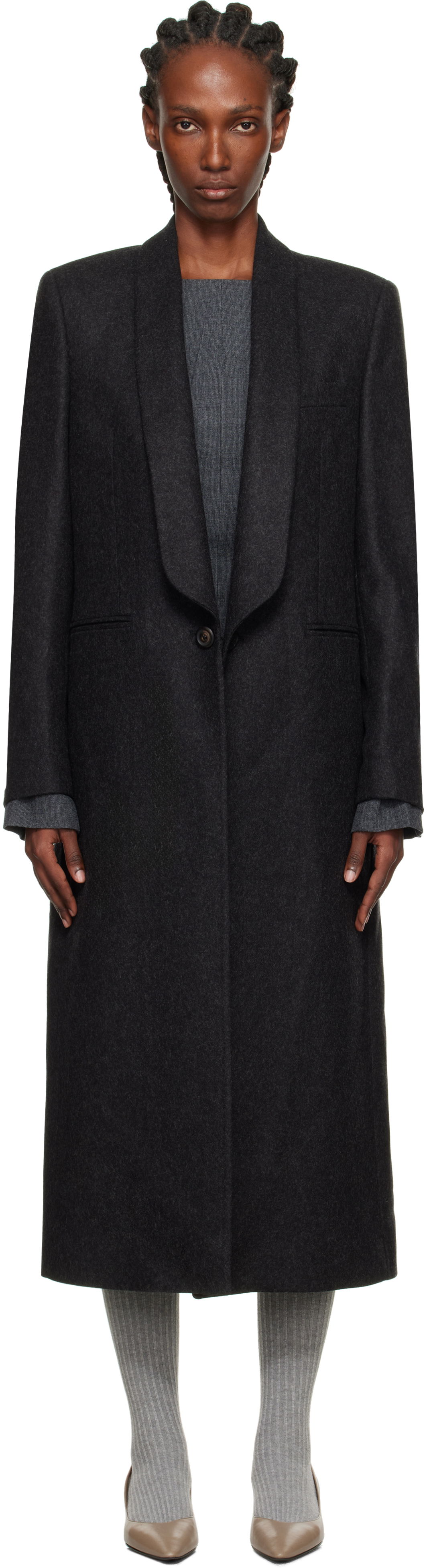 Kabáty OUR LEGACY OUR LEGACY Supper Coat Čierna | W4251SG, 0