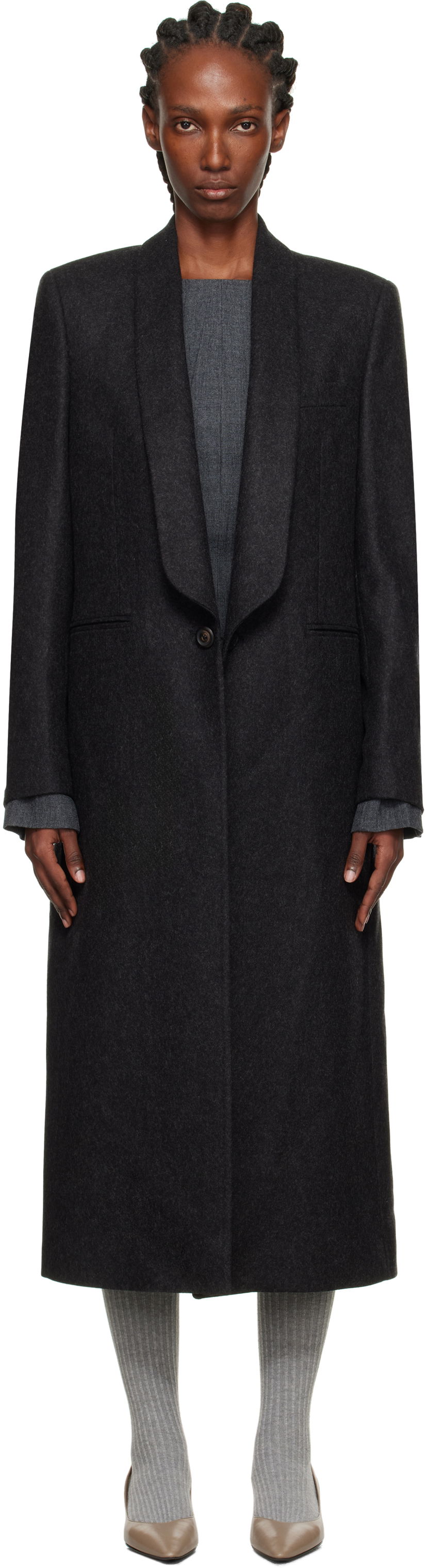 Kabáty OUR LEGACY OUR LEGACY Supper Coat Čierna | W4251SG