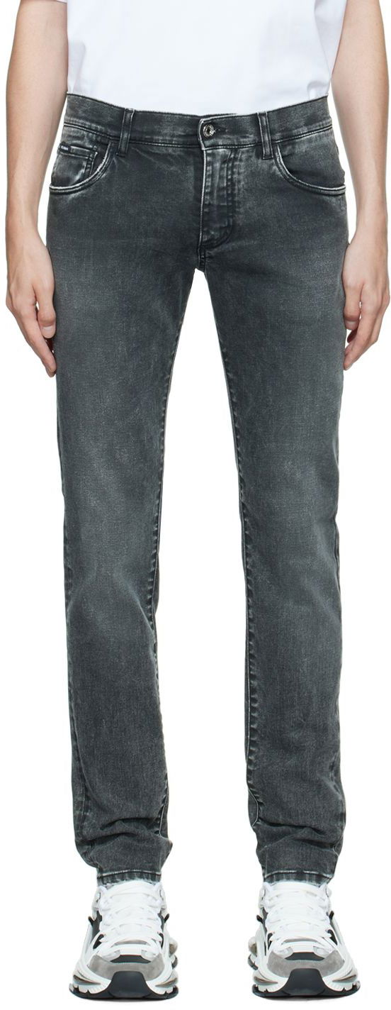 Džínsy Dolce & Gabbana Gray Skinny Jeans Šedá | GY07LDG8CO7, 0