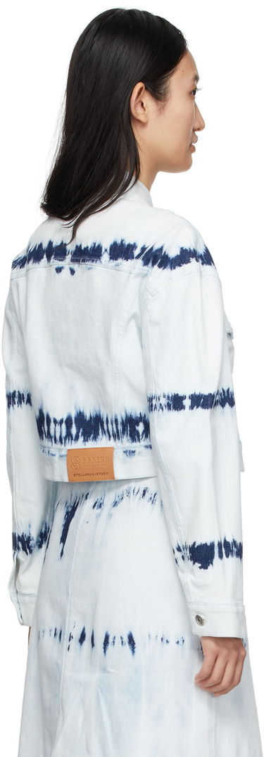 Bunda Stella McCartney Stella McCartney Tie-Dye Cropped Jacket Modrá | 604124SOH67, 2