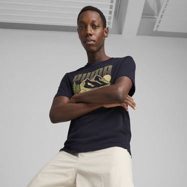 Tričko Puma Graphics Mountain T-Shirt Navy | 684828_16, 0